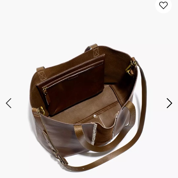 NWT Madewell The Suede Inset Edition Medium Transport Tote - Picture 8 of 9